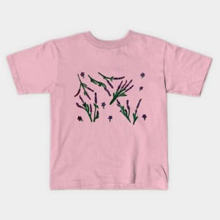 Lavender Flowers Kids T-Shirt